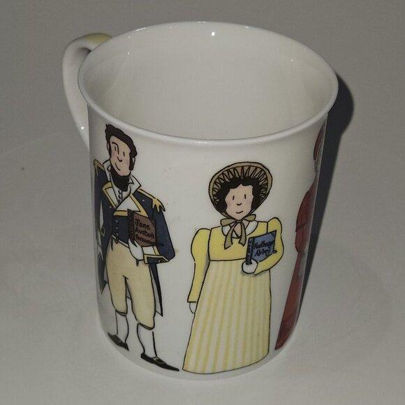 Jane Austen Book Characters Mug Coffee Cup Alison Gardiner Fine Bone China Darcy - Picture 4 of 13